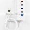 Premium 5 port usb 3.0 hub with individual porton/off switches , 4 port usb 3.0 hub +1 quick charging