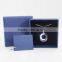Fashion blue fancy cardboard jewelry packaing box