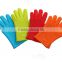 FDA food grade heat resistant silicone gloves for cooking grill bbq