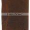 Boshiho customized luxury genuine leather portfolio folder with zipper