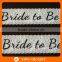 Wholesale hen party favor embroidered bride to be lace sash