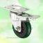 Green PVC Wheel 75mm Metal Screw Lock Hardware Caster Wheel