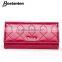 leather women wallet pocket purse hand bag diamon lattice pattern