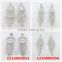 Female layers crystal claw chain earring