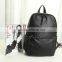 Custom Black PU Leather bolsa feminina 2016 Backpack for girls