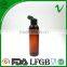 PET empty amber round 120ml plastic bottle for liquid soap