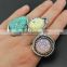 Wholesale candy color alloy resin opening rings