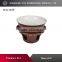 2016 new design ceramic pot with foundation high temperatura color glaze fondue set