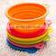 Factory supply environmental high quality silicone dog bowl for camping