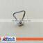 Aluminum Base Single Stud Fitting with Stainless Steel D Ring for L Track