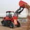 Qingdao EVERUN Small Loader With Grapple Bucket/Pallet Forks/Snow Bucket for sale