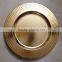 Brass hammred gold charger plate