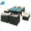 Outdoor Patio Furniture 9pcs Classic Wicker Square Dining Set