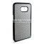 Silver twil carbon fiber case ,shiny carbon fiber phone case for samsung s7 edge