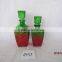 spayed clear glass wine decanter