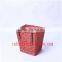 hand woven natural wicker bicycle basket