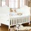 Antique Pure White Solid Wood Teenage Bed, Solid Wood Convertible Kids Bed with Toddlers BF11-08053a