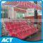 Mobile aluminum bleacher with canopy