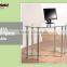 PC Computer Desk Office Furniture Metal Study Desk Glass Computer Table