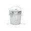 Original manufactory metal trash can metal type zinc galvanized metal trash can with lid