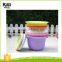 Environmentally plastic round garden nursery planter flower pot