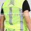hi visibility sport reflective vest soft fabric for night running