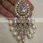 Hair accessory JHOOMAR JHUMAR passa TIKA CRYSTAL BEADS GOLD PLATED