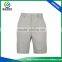 Basic design 95%polyester 5%spandex woven light grey mens golf shorts with pockets