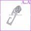 wholesale electroplate N/L nylon zipper slider with beautiful puller for different style