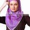 Beautiful Hijab Islamic Scarf Viscose Satin Square Scarves Woman Stylish Headcover Designs Scarves Women pom pom tassel hemline