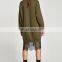 Custom Brand Fashion Women Clothing O Neck Lace Hem Hoodies Oversized Sweatshirt Dress