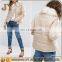 2017 Fashion Girl Women Garment Autumn Winter Faux Fur Collar Long Sleeve Quilted Padded Jackets JYABF004