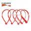 200 Pcs bag  UV resistant plastic flexible red nylon cable ties for wire arrangement