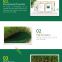 Plastic Artificial Vertical Green Plant Grass Wall For Decoration