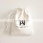 Recyclable feature and packing use white velvet jewelry bag and pouches