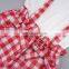 RTS  Pearl Sleeve Shirt And Suspender Pant Summer Clothes Baby Girls' Clothing Sets
