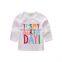 Little princess shirt and rainbow skirts 2pcs set letter printed 1-6T baby girl cotton summer outfit