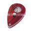 HQJ035 Hongqiang  customized small wooden metal v-cut cigar cutter