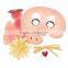 Kids toy Party Paper craft Make Your Own DIY Pig Animal Paper Mask