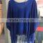 hot sales ladies tassel embroidered blouse casual top shirt