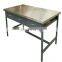 Assembling keter folding stainless steel adjustable work table with drawers