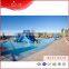 Water Swimming Pool Curved Slide Playground Slides For Recreation Center