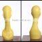 Yellow Head Mannequin Abstract Female head mannequin display hat model H1075