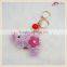 New Designs Crystal Elephant Animal Keychain With Beads Promotional