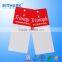 High effect customized brand name/logo garment paper hang tags with ribbon string