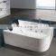 Proway Bathtub massage PR-8801 crystal boat shape bathtub parts, bathtub with seat built in