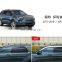 Chrome door visor side window deflector shade sun rain shield silver strips guard for Ford Explorer
