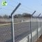 Factory price galvanized steel fencing barbed wire chain link fence