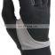 Palm silica gel touch screen black work mechanic gloves for driver