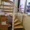Modern wooden tread Staircase indoor stairs balustrades & handrails spiral staircase